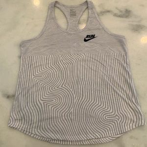 EUC Nike Workout Tank Light Grey Size Large